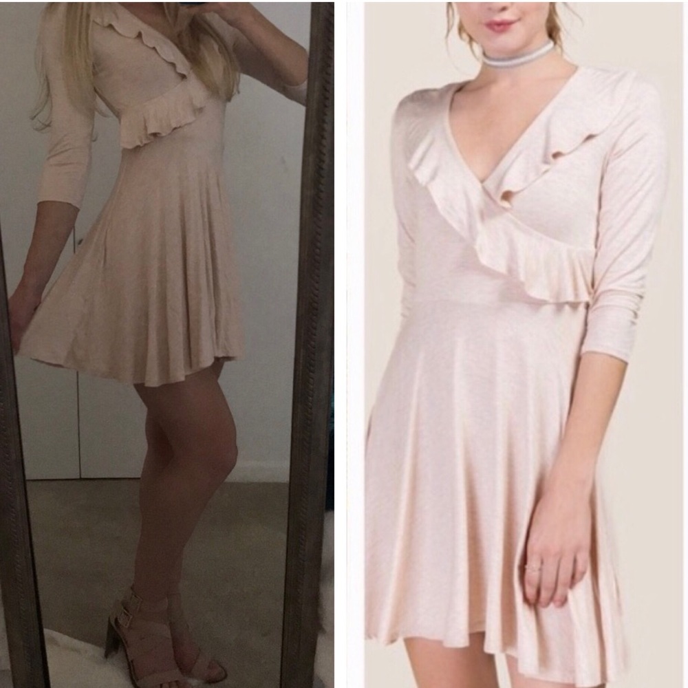 Francesca's Adorable Ruffle Dress - Picture 1 of 8